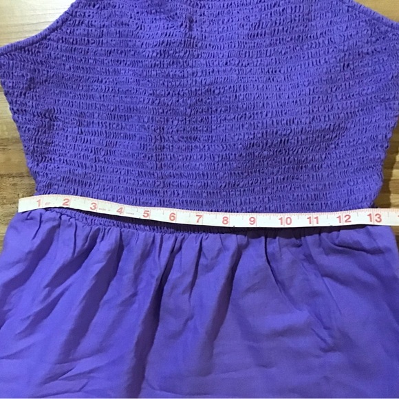 NWOT Women’s Cut Out Purple Tiered Peasant Dress - Picture 6 of 14